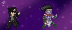 Jojo Ora Ora Ora And Jotaku Little Figure  GIF