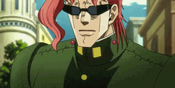 Jojo's Bizarre Adventure Kakyoin Removes Sunglasses GIF
