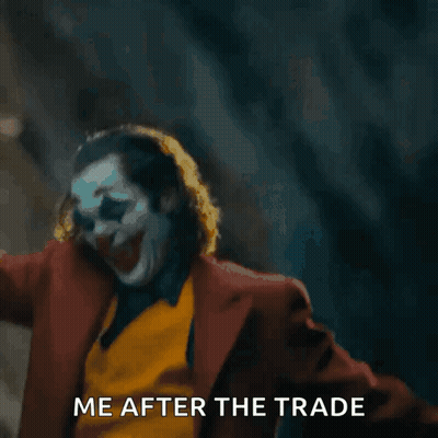 Joker Arms Outstretched On Stairs With Me After The Trade GIF