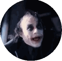Joker Close Up With Open Mouth Sticker