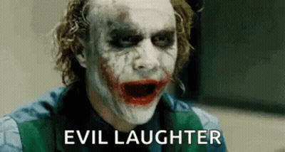 Joker Evil Laughter Funny Face GIF
