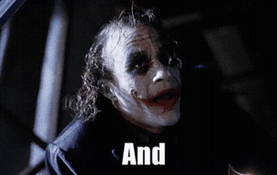 Joker Face With And Text GIF