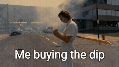 Joker Me Buying The Dip GIF