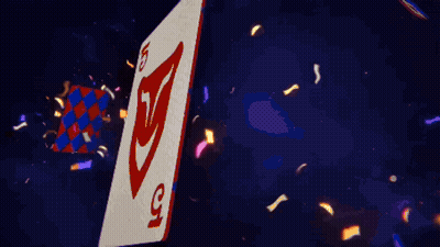 Joker Playing Card Smiling Face Number 10 GIF