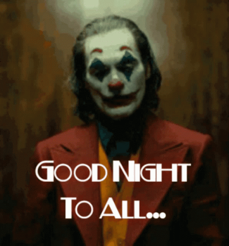 Joker Says Good Night To All GIF
