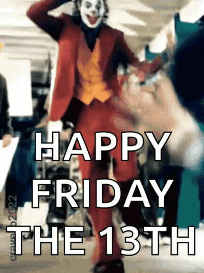 Joker Says Happy Friday The 13Th GIF