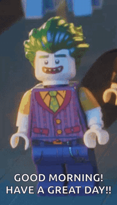 Joker Smiling Saying Good Morning GIF