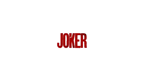 Joker Word In Red Sticker