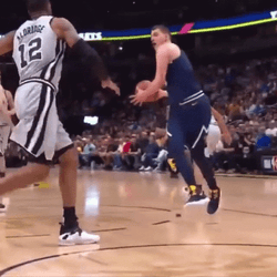 Jokic Behind The Back Pass GIF