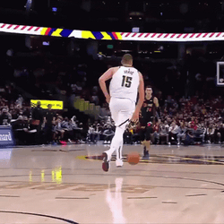 Jokic Bumping Morris GIF