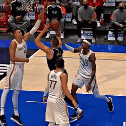 Jokic Getting Blocked GIF