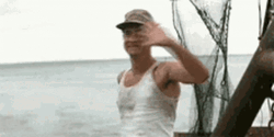 Jolly Forrest Gump Waving Frantically GIF