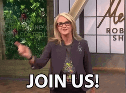 Jolly Host Mel Robbins Join Us GIF