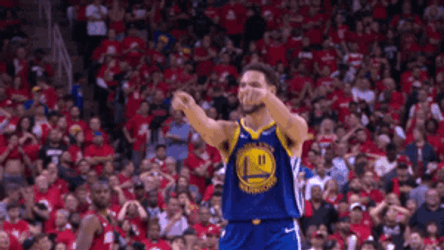 Jolly Klay Thompson Hang Tap GIF