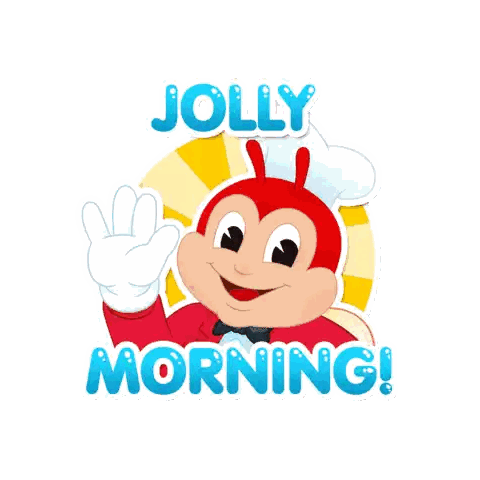 Jolly Morning Smiling Bee Sticker
