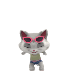 Jolly Rainbow Cat You're Welcome GIF