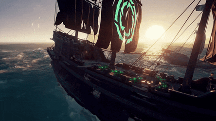 Jolly Roger Boat Attacking GIF
