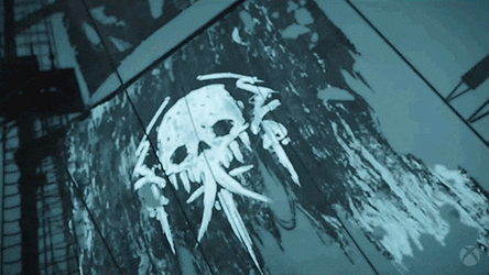 Jolly Roger Navigating The Dark Ocean GIF
