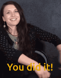 Jolly Woman Well Done Congratulations You Did It GIF