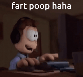 Jon Arbuckle Fart Noises GIF
