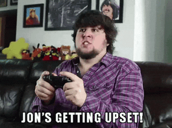 Jon Getting Upset With The Game GIF