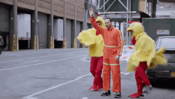 Jon Glaser Loves Gear Chicken Mascots Dance GIF