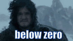 Jon Snow Below Zero Freezing Cold GIF