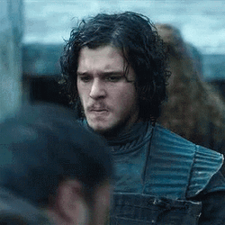 Jon Snow Biting Lips Game Of Thrones GIF