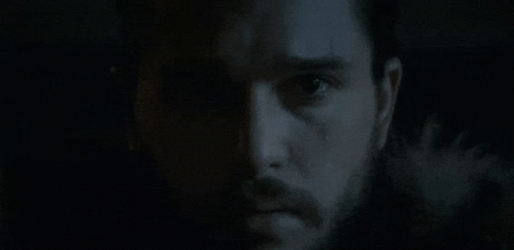 Jon Snow Penetrating Stare Close Up GIF