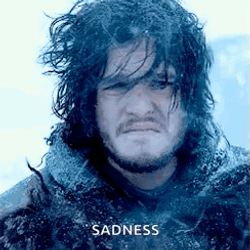 Jon Snow Sad Look Wind Blowing Hard GIF