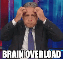 Jon Stewart Brain Exploding Overload GIF
