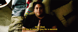 Jonah Hill Lying In Bed Praying Meme GIF