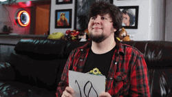 Jontron Holding A Number Ten GIF