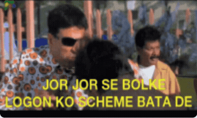 Jor Jor Se Bolke Logon Ko Scheme Bata De Yellow Text GIF