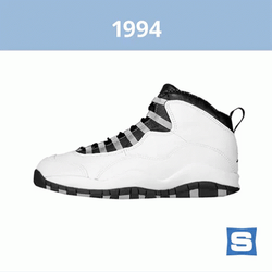 Jordan 4 1994 White And Black GIF
