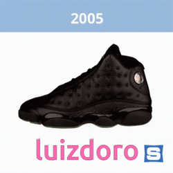 Jordan 4 2005 Black Luizdoro GIF