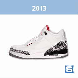 Jordan 4 2013 White And Black GIF