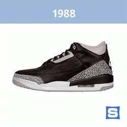 Jordan 4 Black And Stripe White GIF