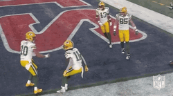 Jordan Love Body Bump GIF