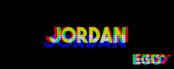 Jordan Typography Glitch Art GIF