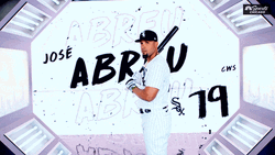 Jose Abreu Baseball Swing Bat GIF