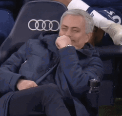 José Mourinho Trying Not To Laugh
