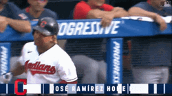 Jose Ramirez Home Running GIF