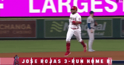 Jose Rojas Running To First Base GIF