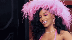 Joseline Hernandez In Pink Raising Hands GIF