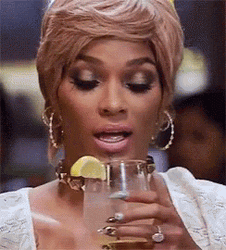 Joseline Hernandez Sipping Cocktail GIF