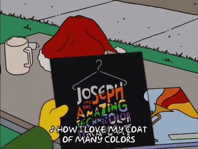 Joseph And The Amazing Technicolor Dreamcoat Loves His Coat Of Many Colors GIF
