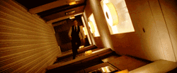 Joseph Gordon-Levitt Walking Inverted Hall In Inception GIF