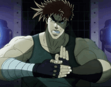 Joseph Joestar Finger Cut Prank GIF