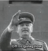 Joseph Stalin Bye Bye GIF